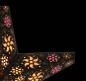 Preview: Baby Madras Black - Foldable glowing Paperstar with 5 points, 40 cm